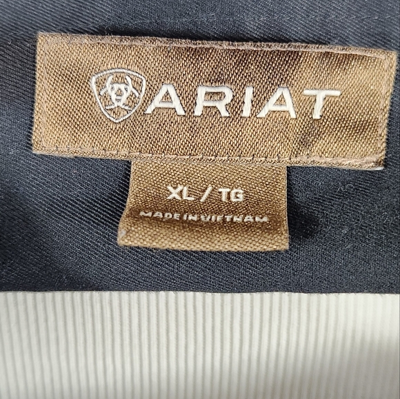 ARIAT Black Button-Down Shirt (XL) - Picture 6 of 8